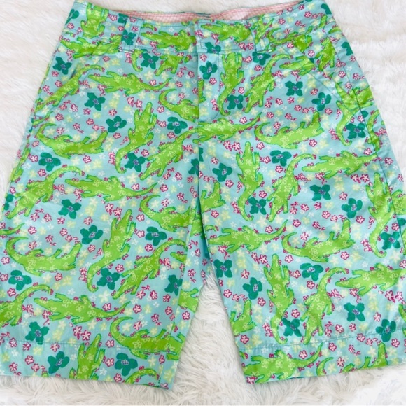 Lilly Pulitzer Pants - Lilly Pulitzer Alligator 🐊 Chomp Chomp Resort Wear Fit Size 2